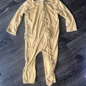 Spearmint love yellow bamboo romper